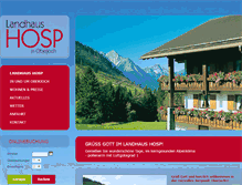 Tablet Screenshot of landhaushosp.de